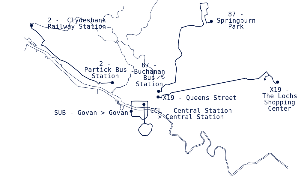 Map of Raumdeuter Radio routes