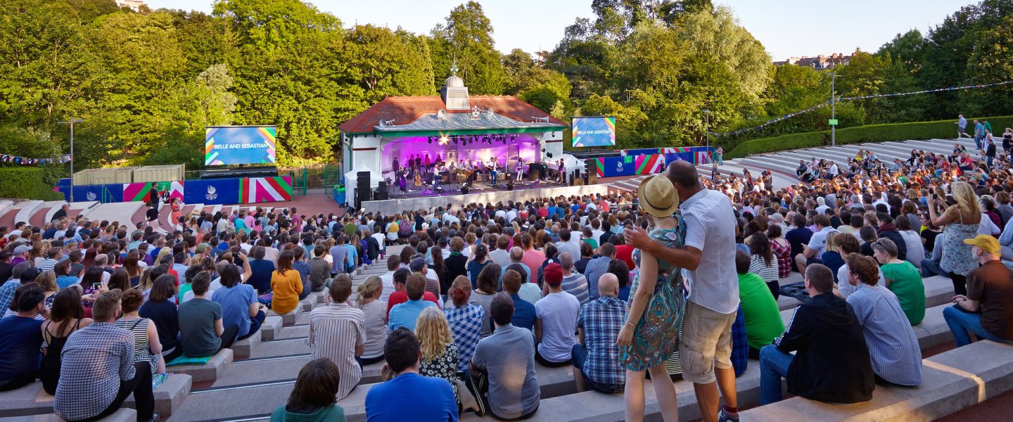 Photo of a gig at Kelvingrove bandstand